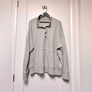 Aerie half-zip (button) sweater - size L